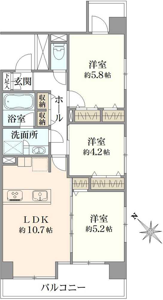 レガリアシティ青戸プライムコートの間取図
