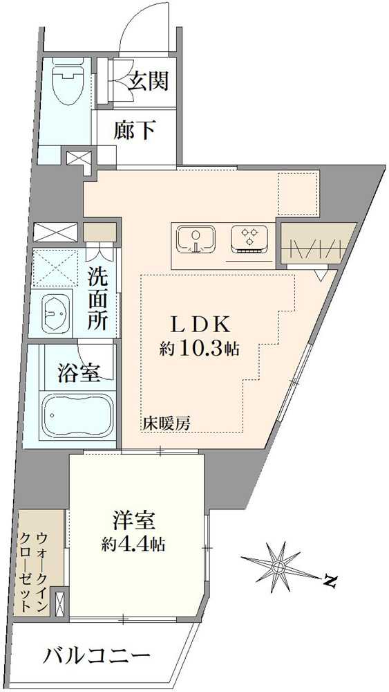 ヴァースクレイシアIDZ芦花公園の間取図