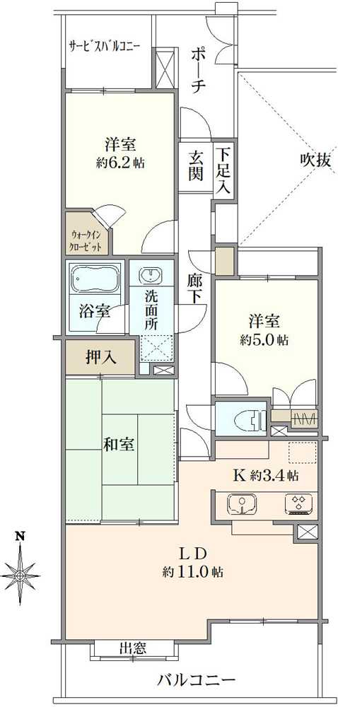 ステイツ東戸塚の間取図