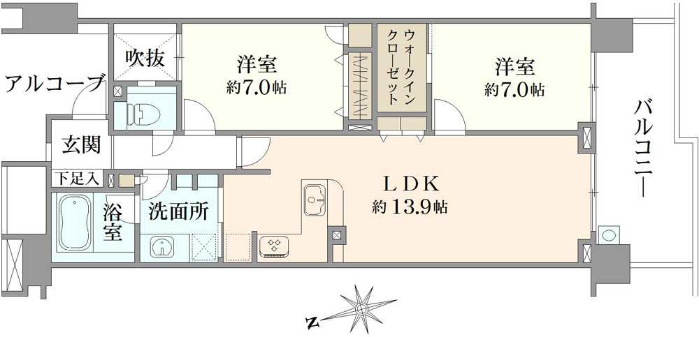 グランドメゾン東戸塚7番館の間取図