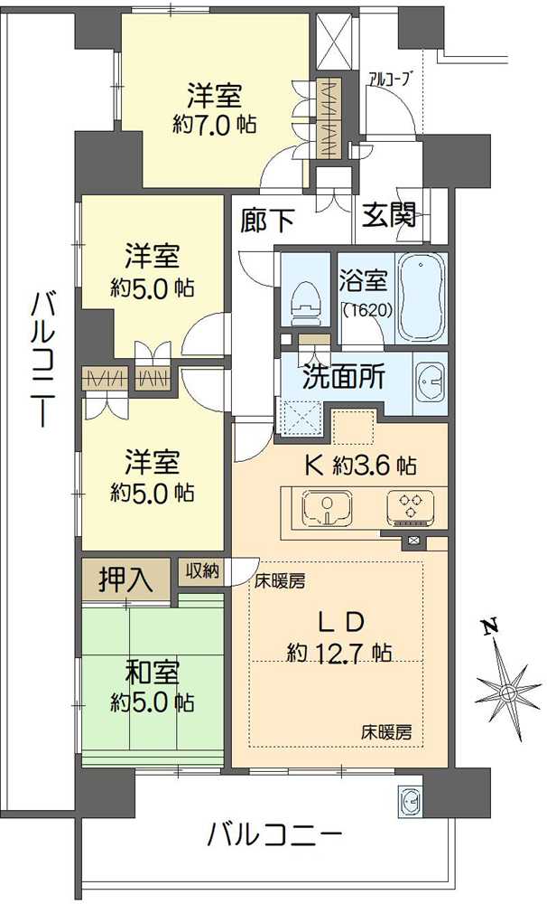 クレヴィア江坂の間取図