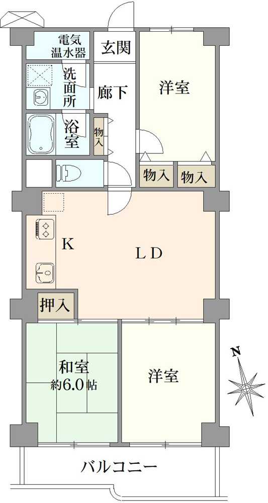 マイコーポ神戸の間取図