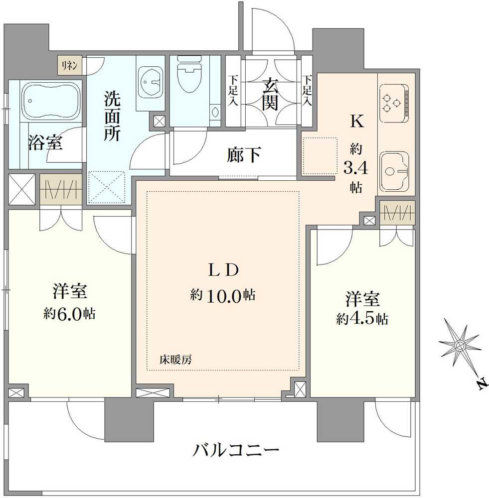 パークハウス小石川の間取図