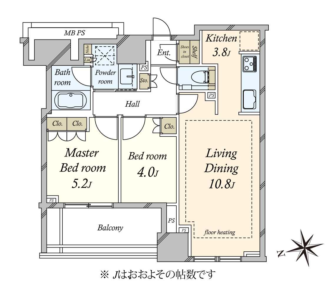 クラッシィタワー新宿御苑の間取図