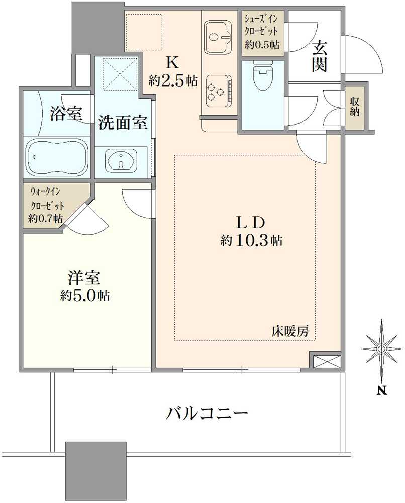 クレストプライムタワー芝の間取図