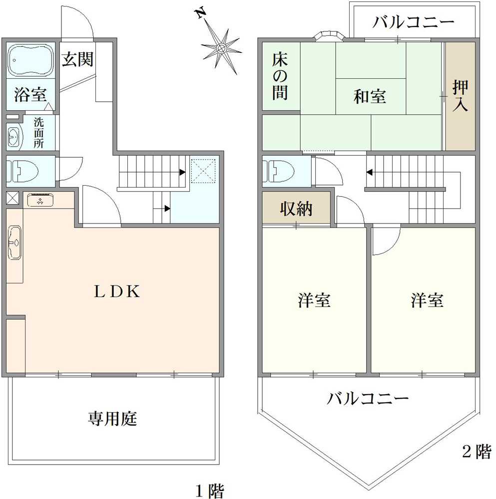 藤ハイツの間取図