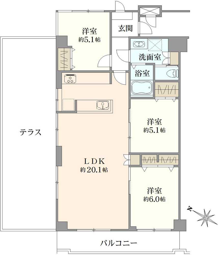 コープ行徳の間取図