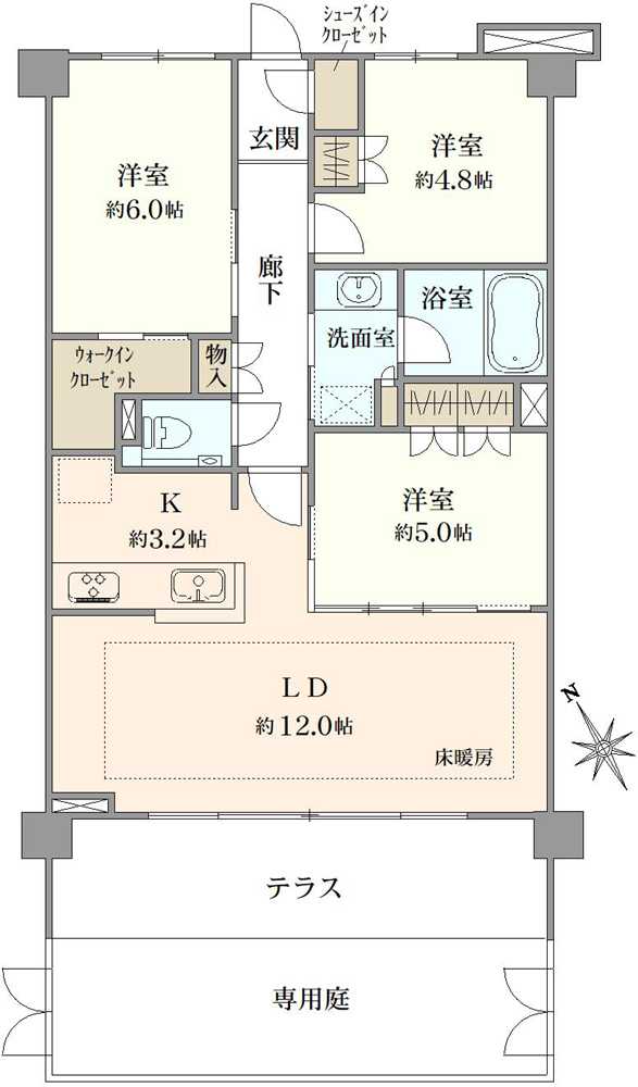 エクセレントシティ下総中山IIIの間取図
