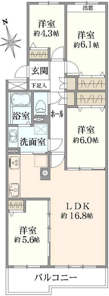 船橋丸山パーク・ホームズの間取図