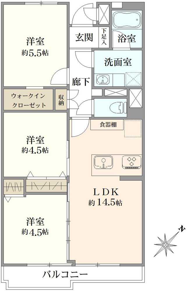ハイマート幸の間取図