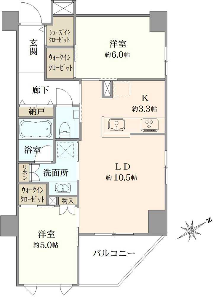 エクセレントシティ本八幡駅前サザンライズの間取図