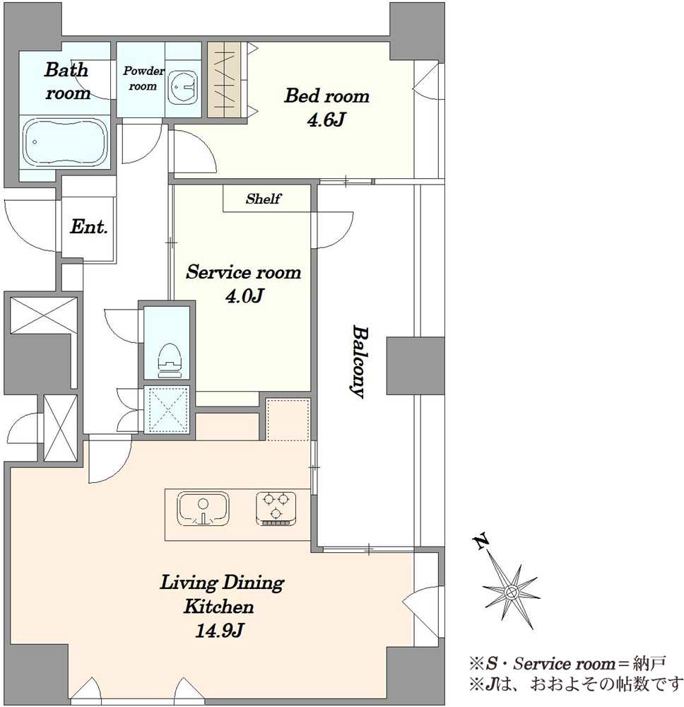 ザ・タワー芝浦 の間取図