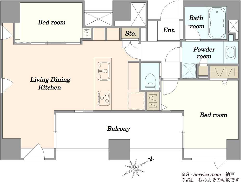 ザ・タワー芝浦の間取図