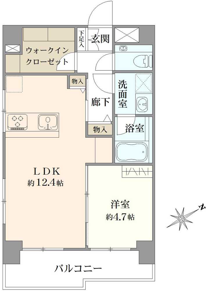 ローレル麻布十番の間取図