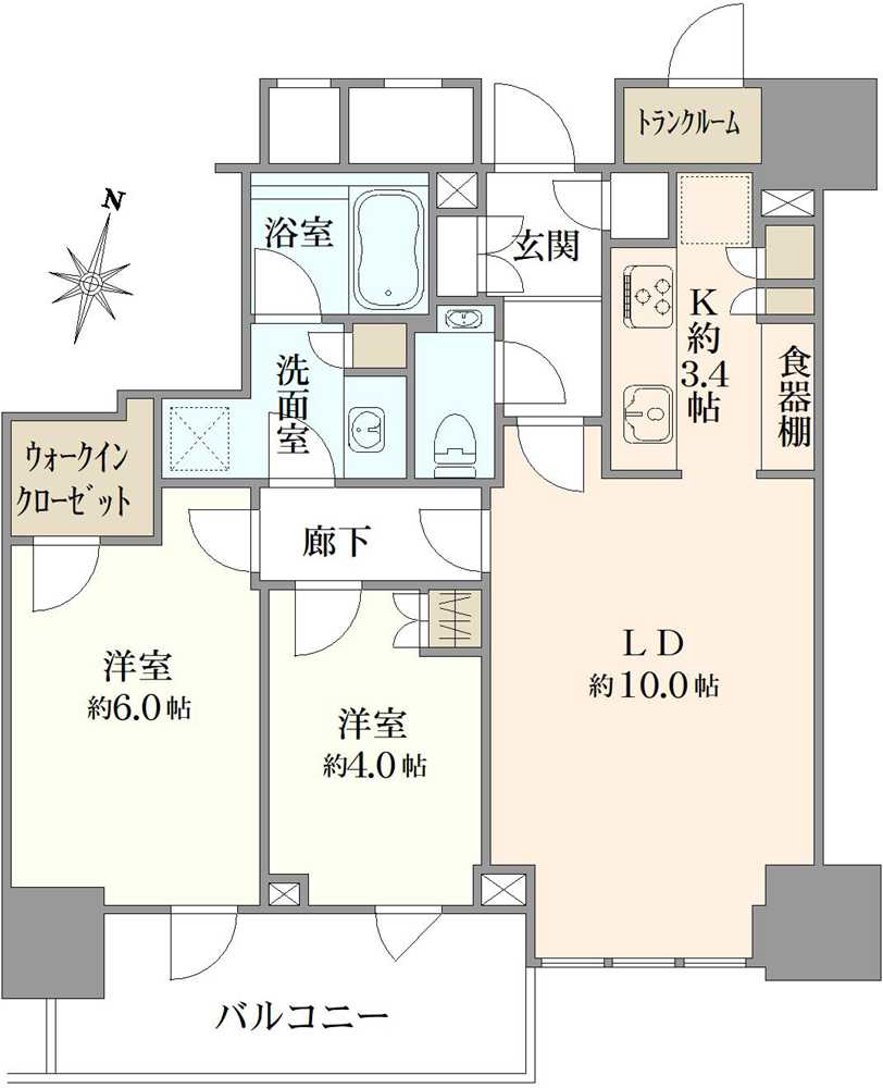 ザ・パークハウス高輪タワーの間取図