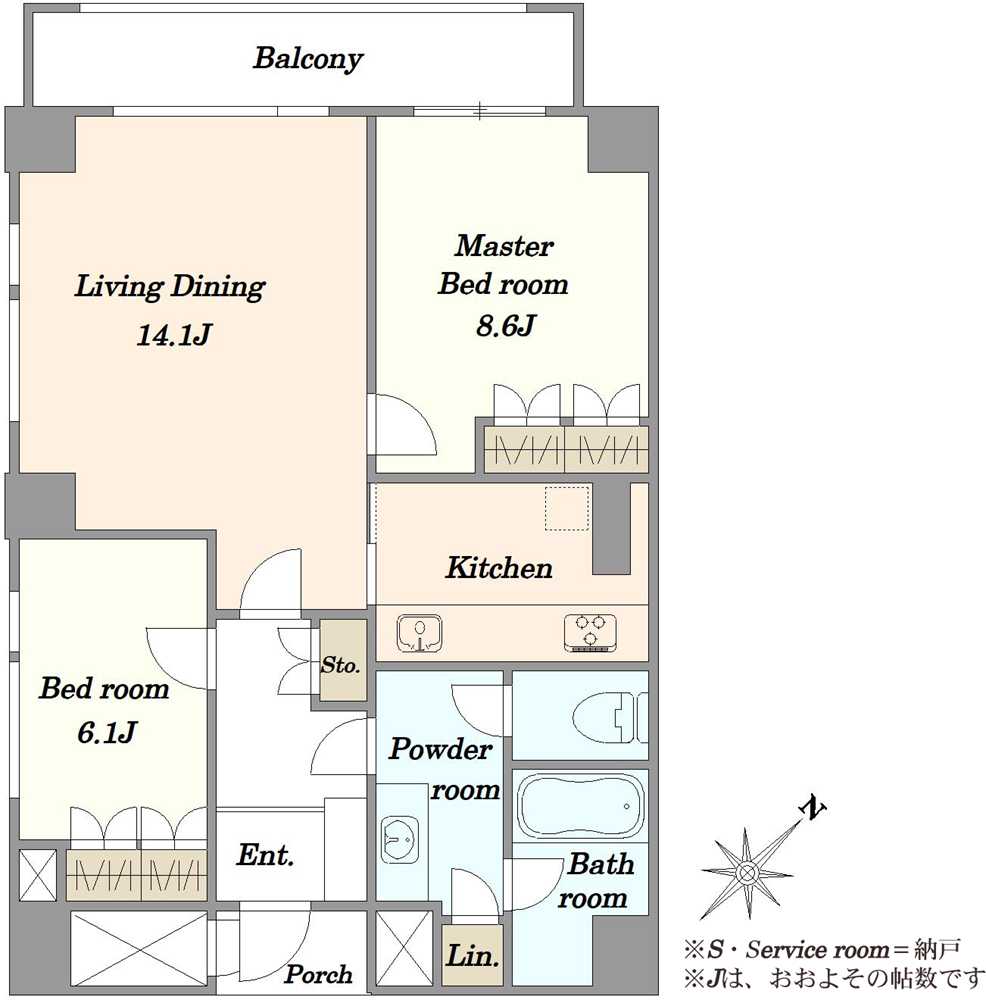 ドムス常盤松の間取図