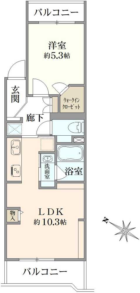 南麻布ローヤルコーポの間取図
