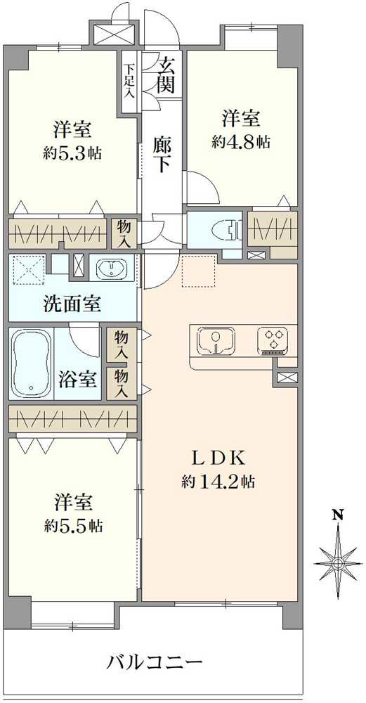 ライオンズプラザ新板橋の間取図