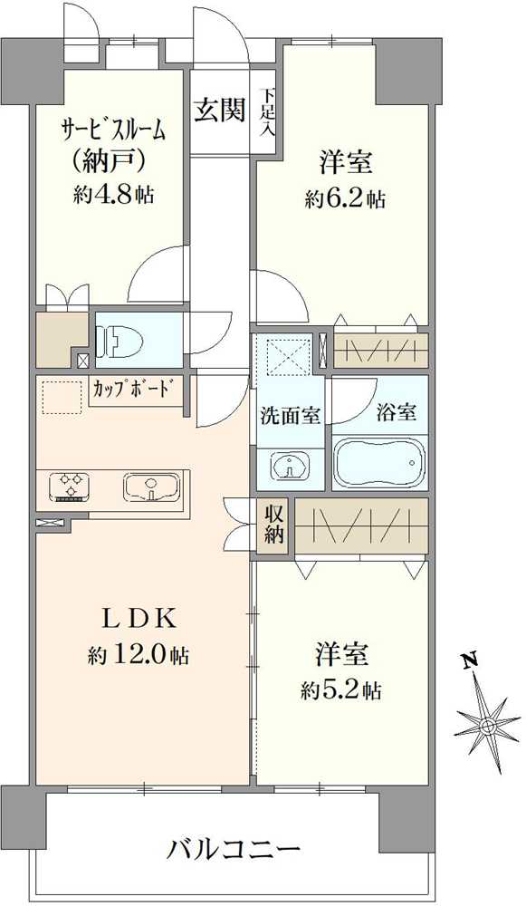 クレストフォルム田町ベイフロントスクエアの間取図