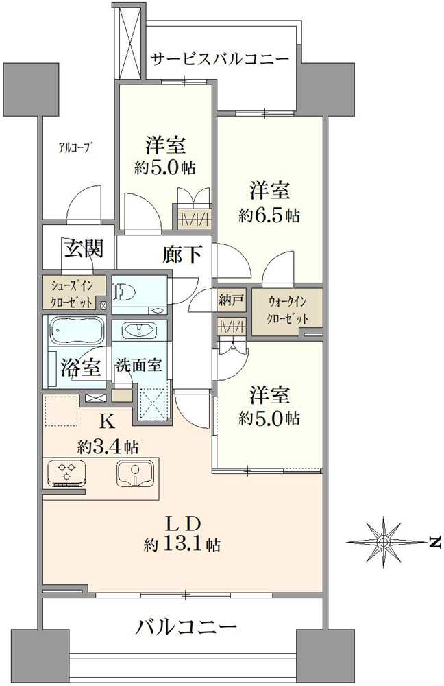 クラッシィハウス芝浦の間取図