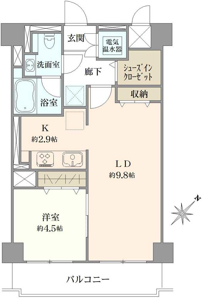 キョウエイハイツ田町の間取図