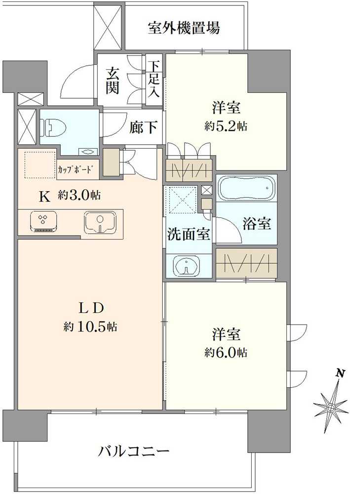 グローリオ田町の間取図