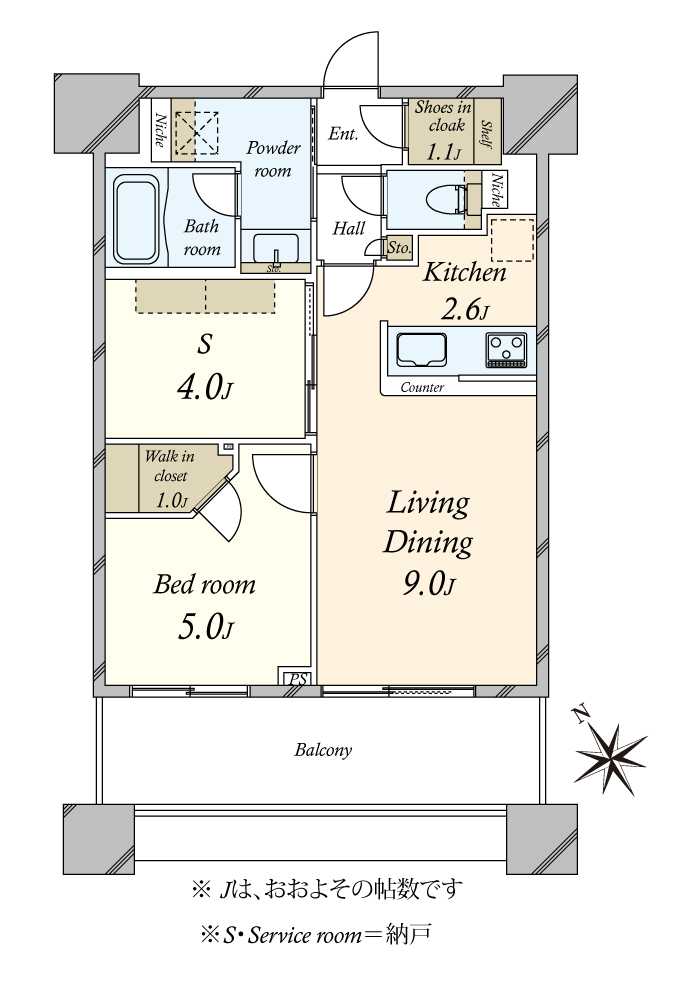 アウルタワーの間取図