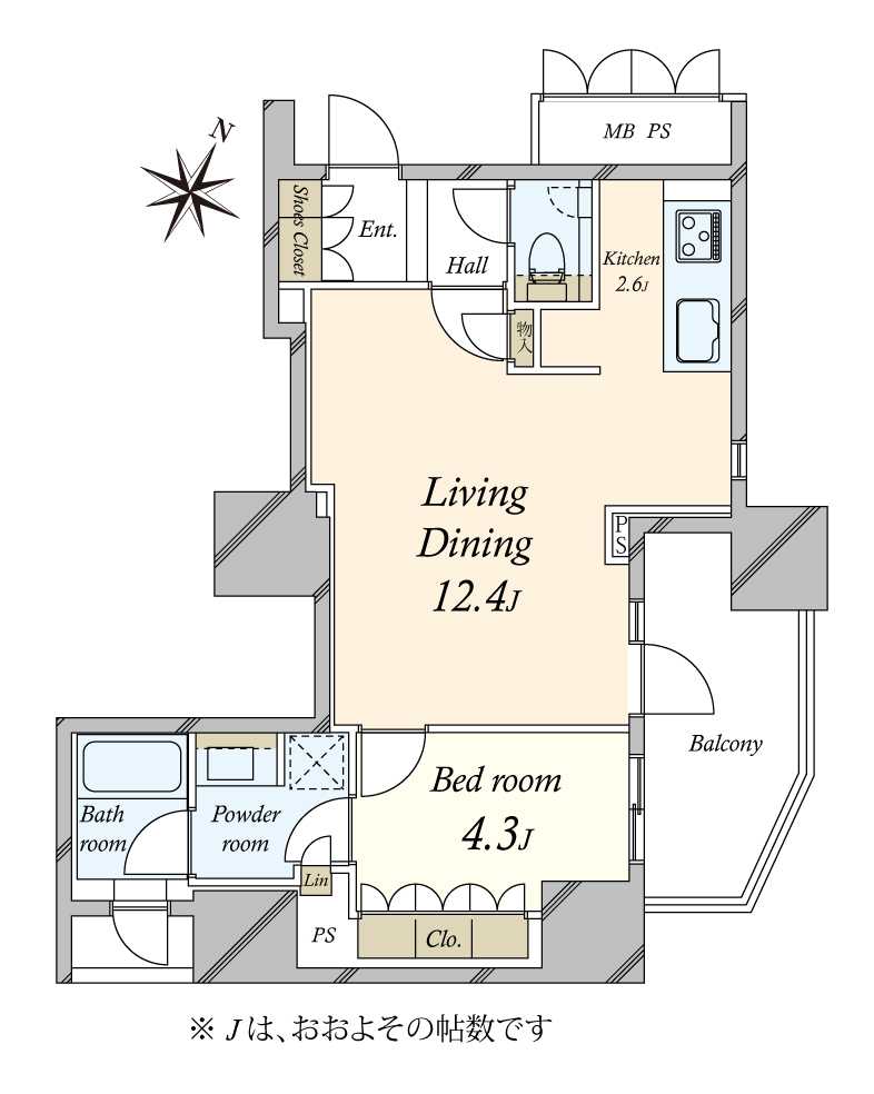 グランドメゾン目黒プレイスの間取図