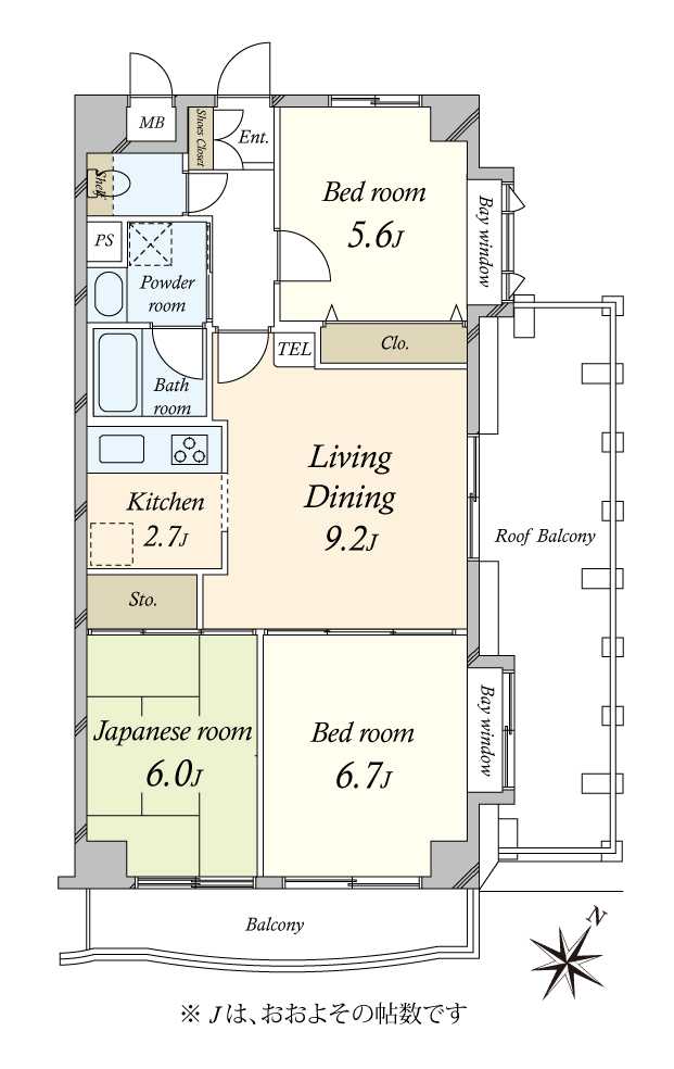 クレッセント目黒IIの間取図