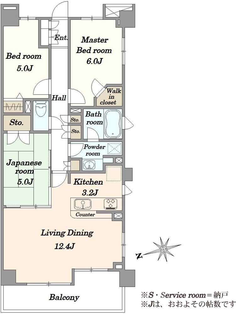 サンメゾン成増グランシェスゲートの間取図