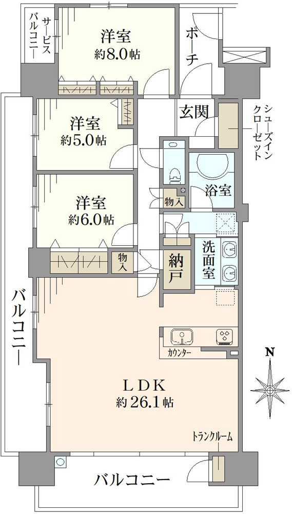 東京フロンティアシティ アーバンフォートウエストブロックの間取図