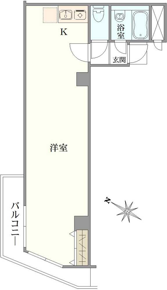トーカン新宿第2キャステールの間取図