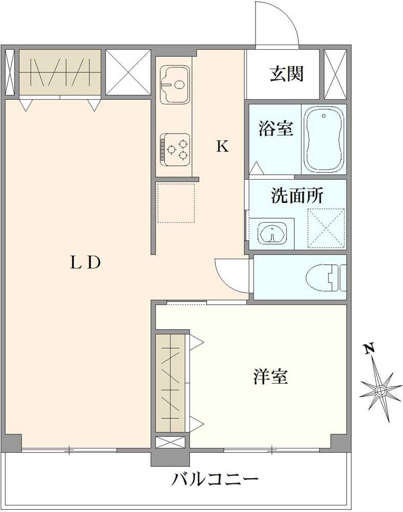 亀有ダイヤモンドマンションの間取図