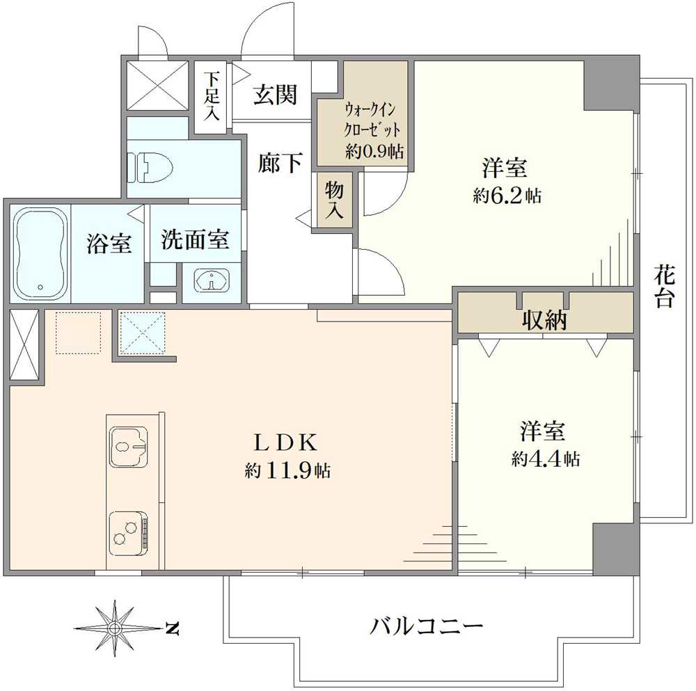 エクレール北千住の間取図