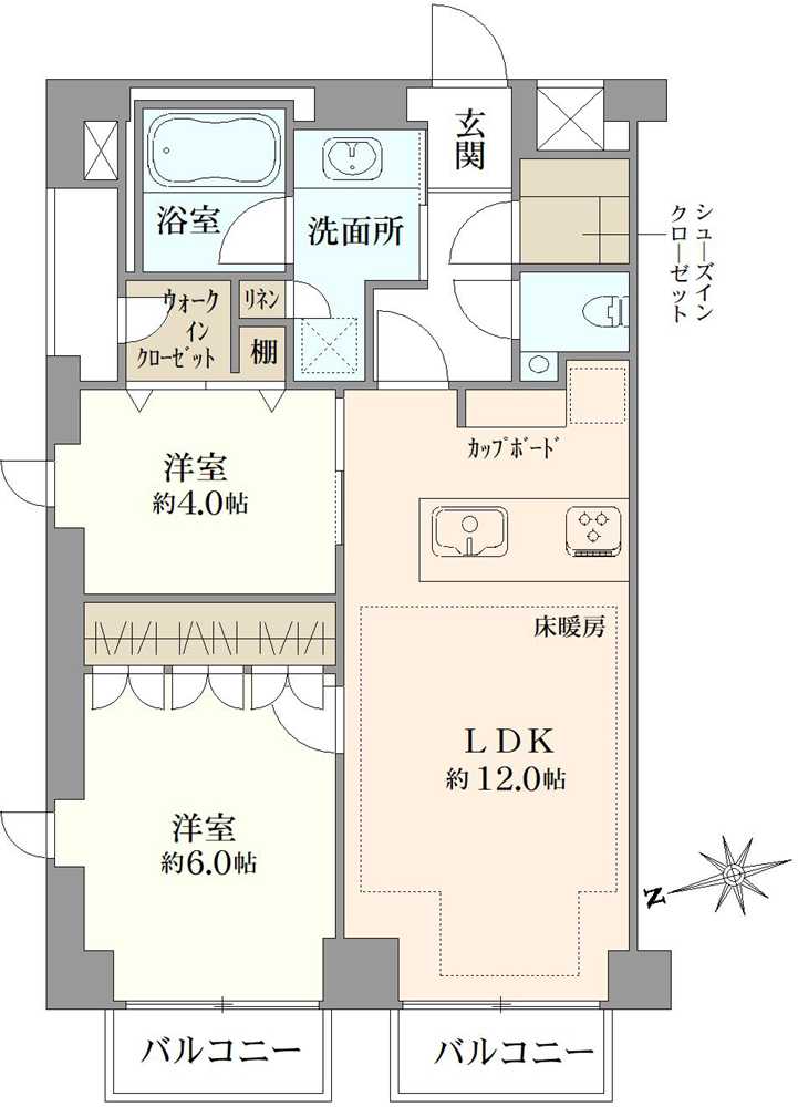 グリーンパーク東日本橋スクエアの間取図