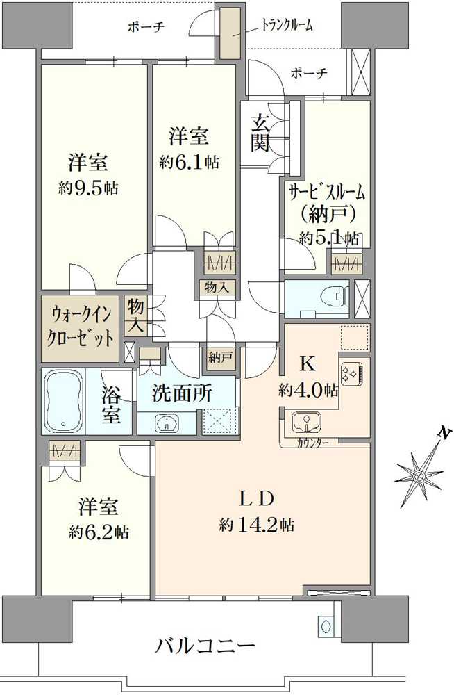 プラウド新浦安の間取図