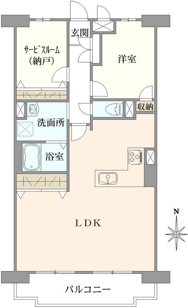 ライオンズマンション浦安の間取図