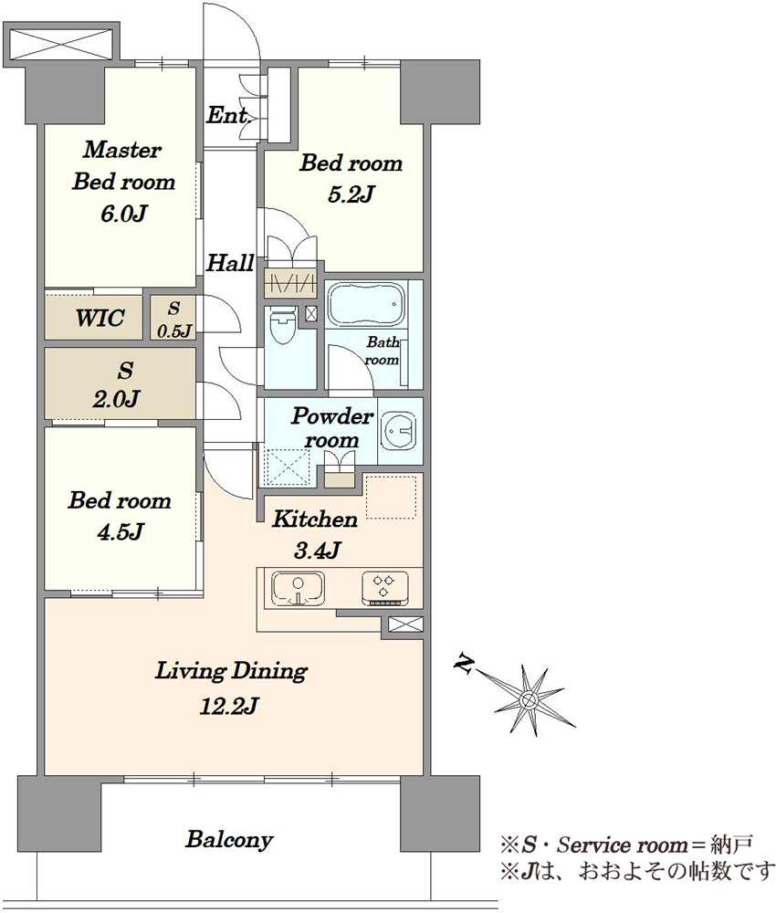 リビオシティ西葛西親水公園の間取図