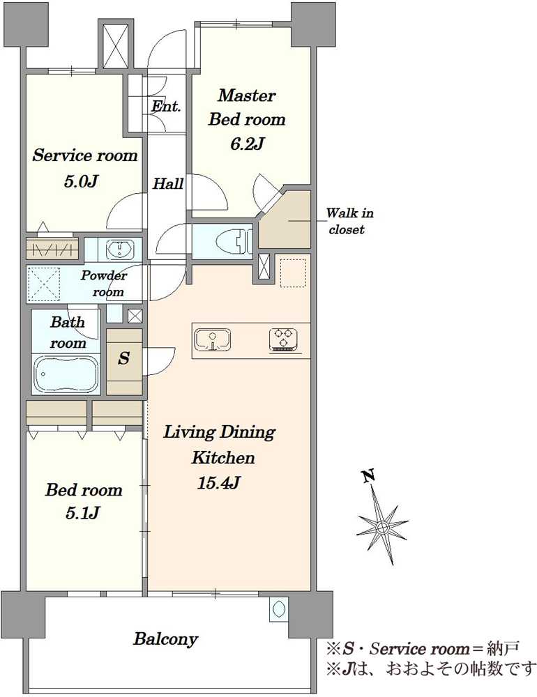 ゼルクハウス船堀の間取図