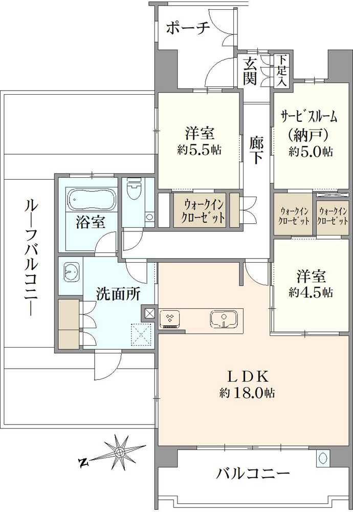 クリオ葛西シーズンテラスの間取図
