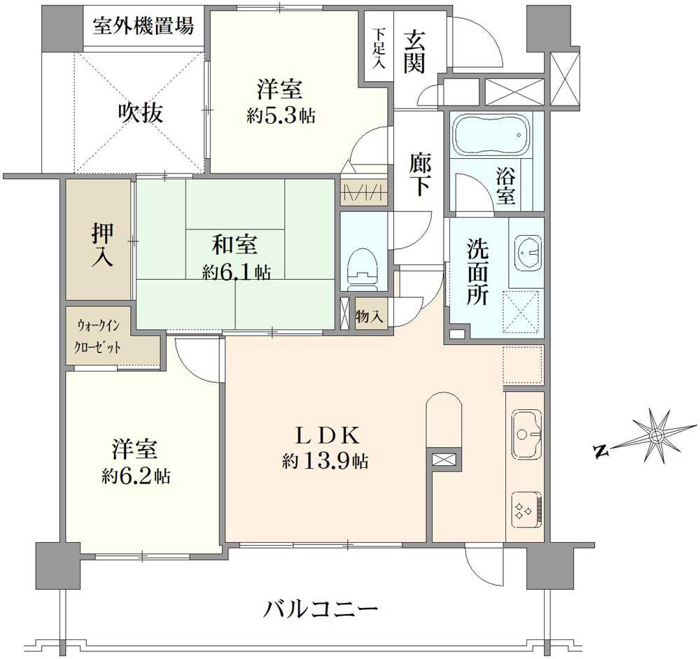 ライオンズマンション浦安シティの間取図