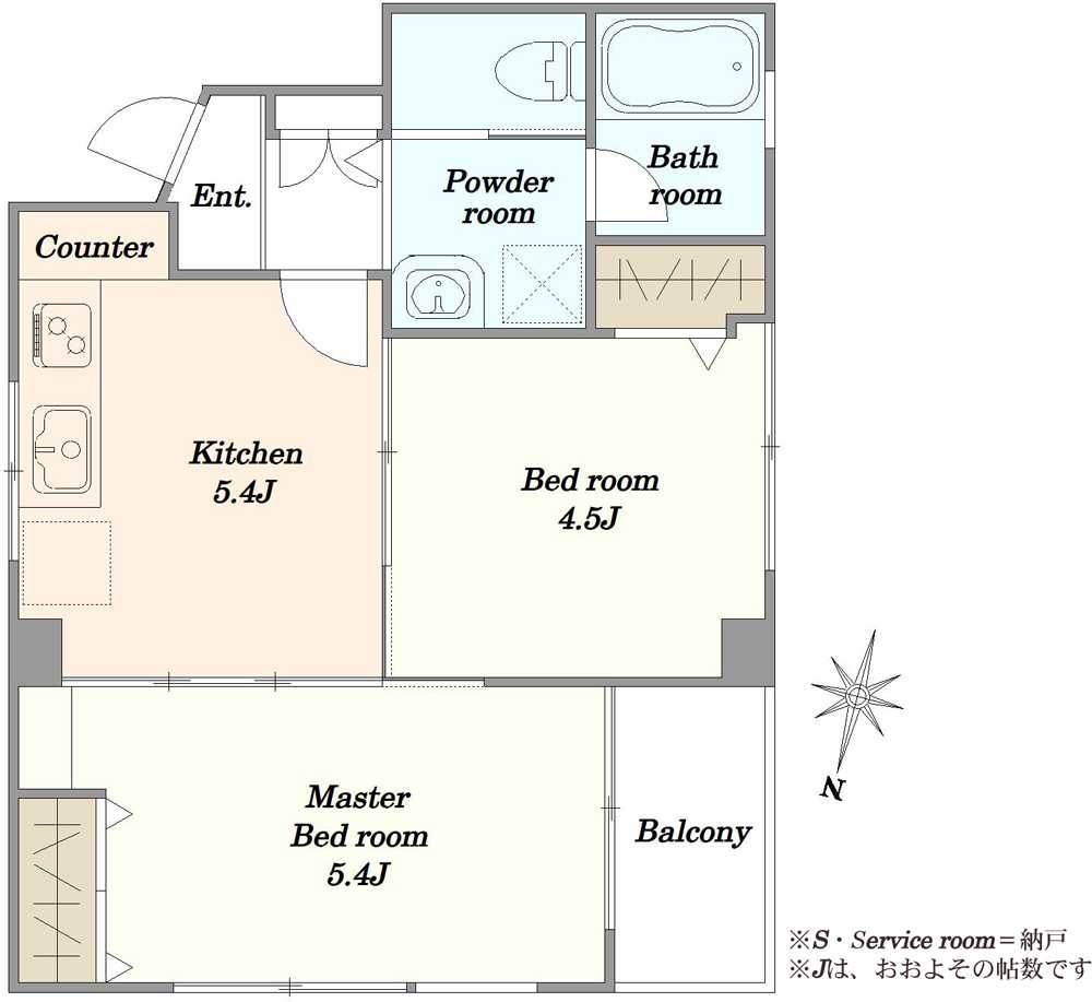 笹塚マンションの間取図