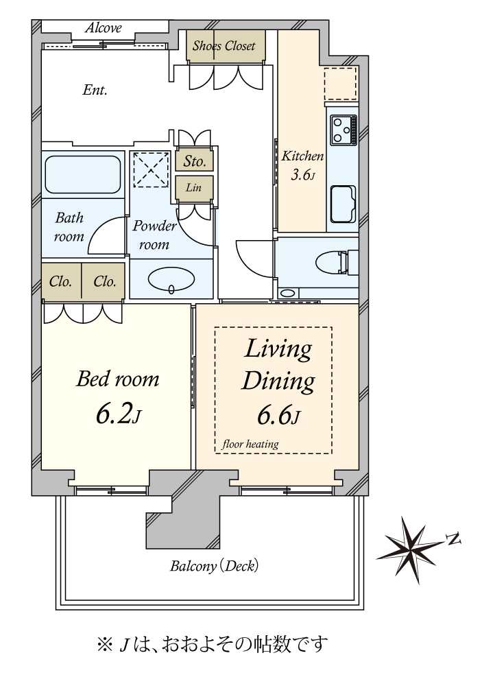 グラングリーン大阪 THE NORTH RESIDENCEの間取図