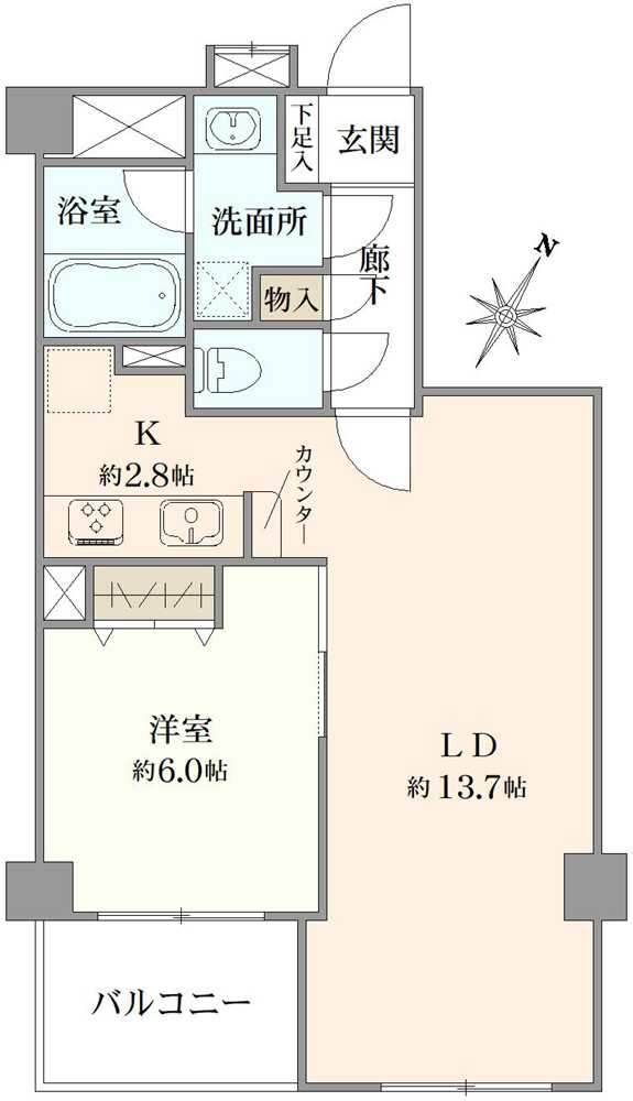 センチュリー横濱鶴見の間取図