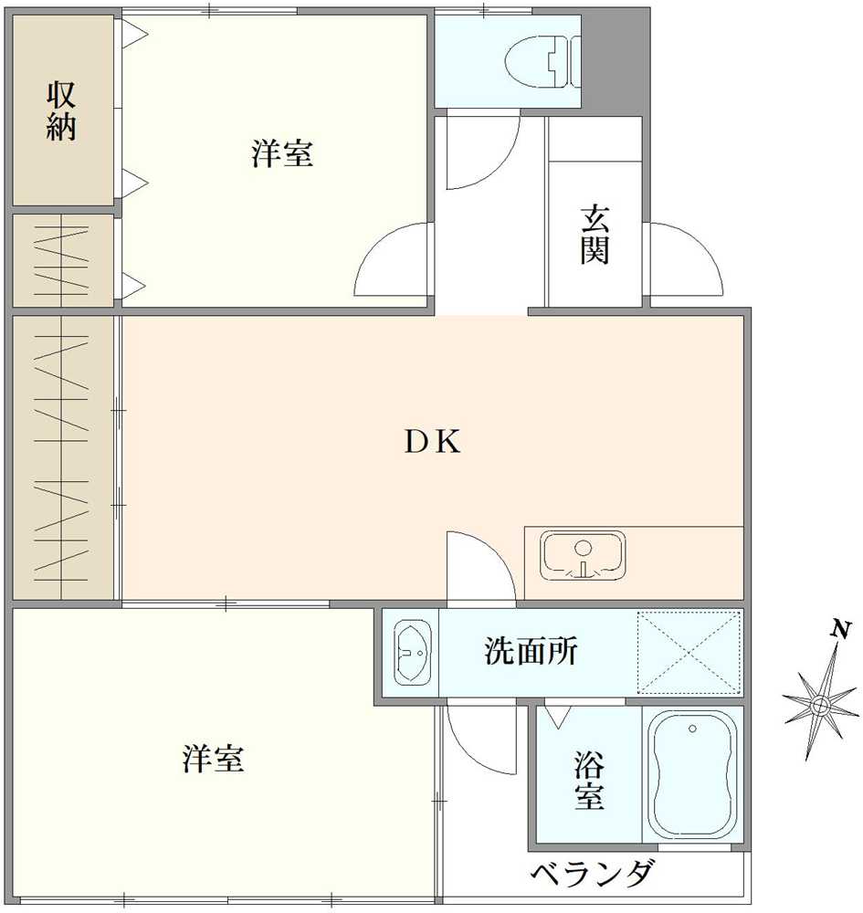 東和マンションの間取図