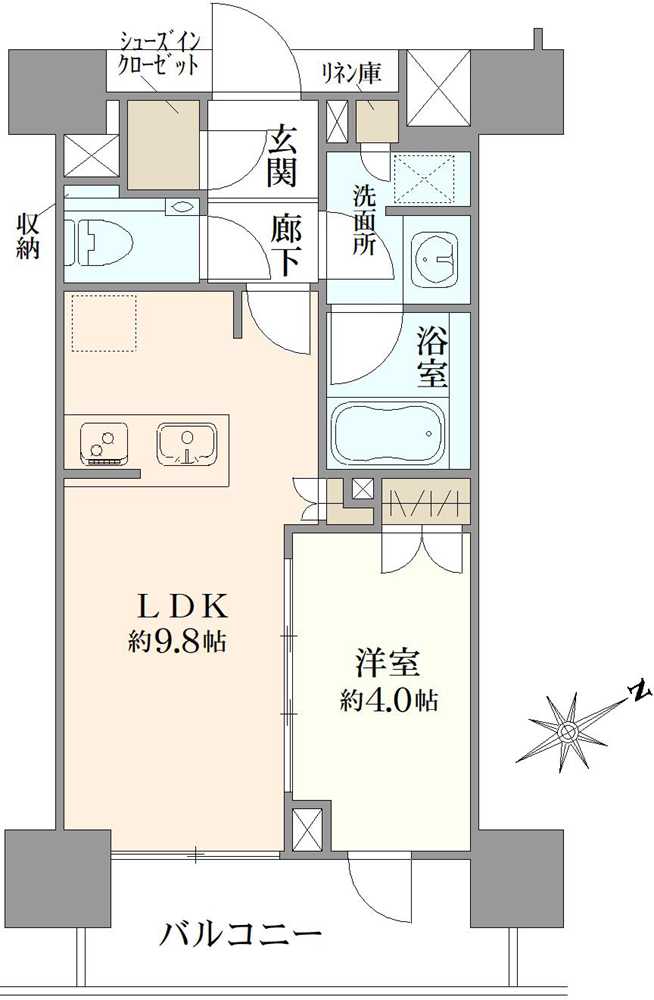 ルジェンテ新中野STATION ONEの間取図