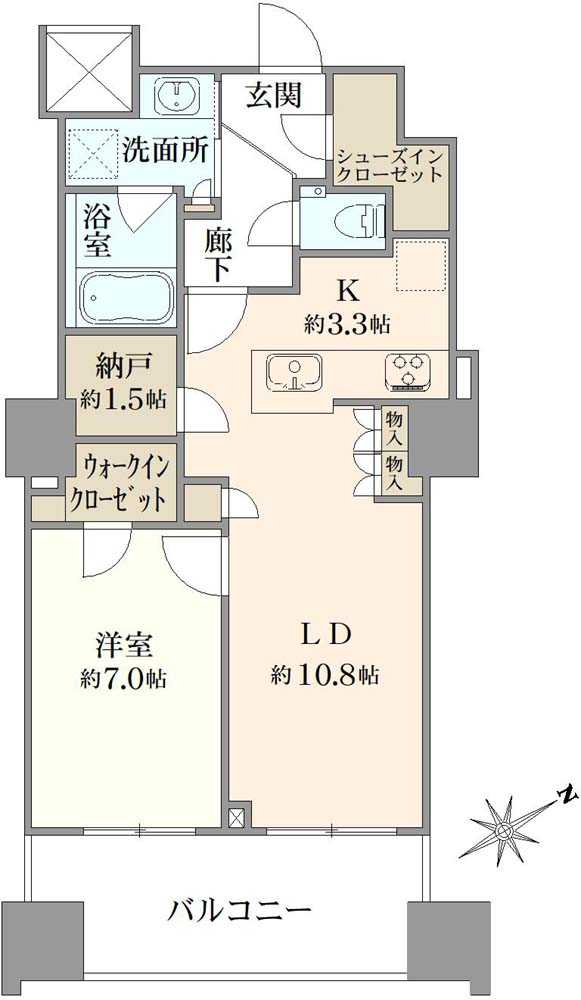 中野ツインマークタワーの間取図