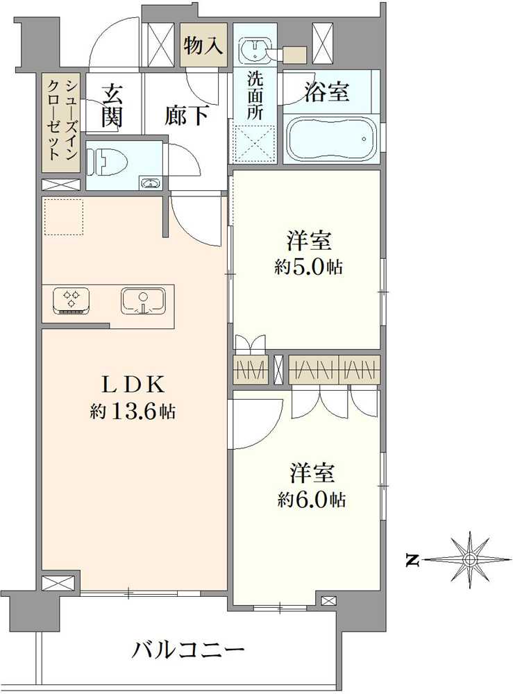 オープンレジデンシア中野中央の間取図