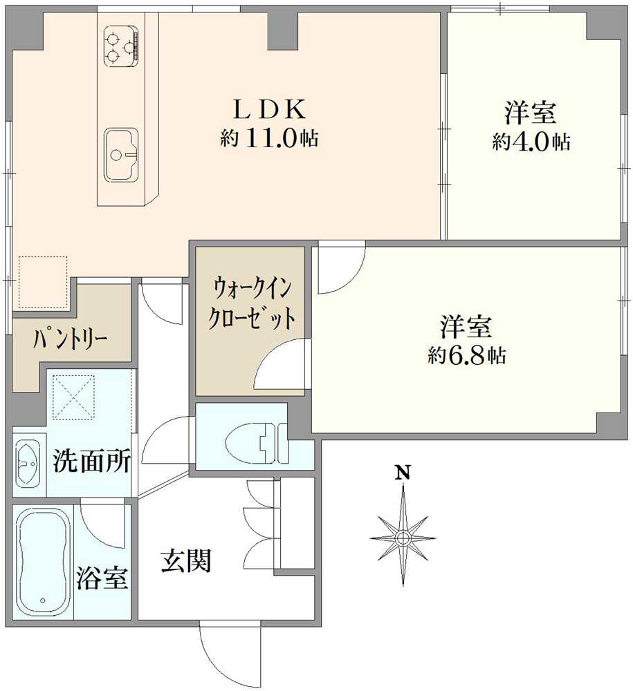 江古田チェリーマンションの間取図