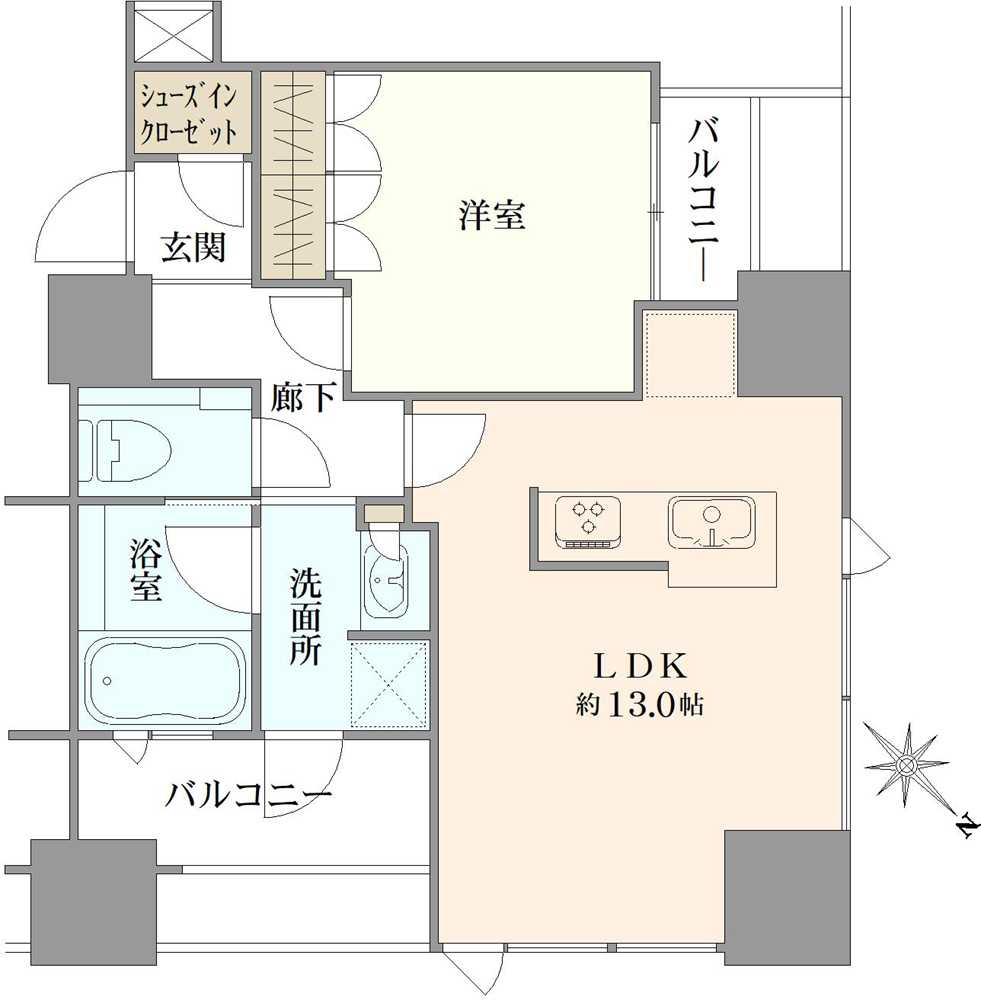 中野ツインマークタワーの間取図